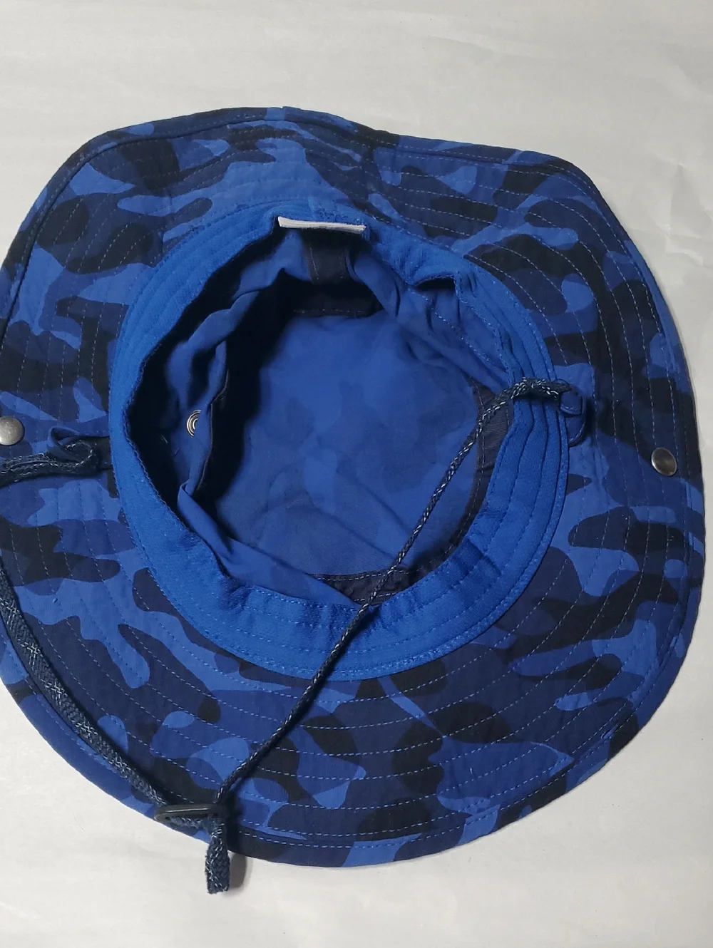 Hanna Andersson Kids Sun Hat Size Medium Blue Camo Outdoors Travel Vacation